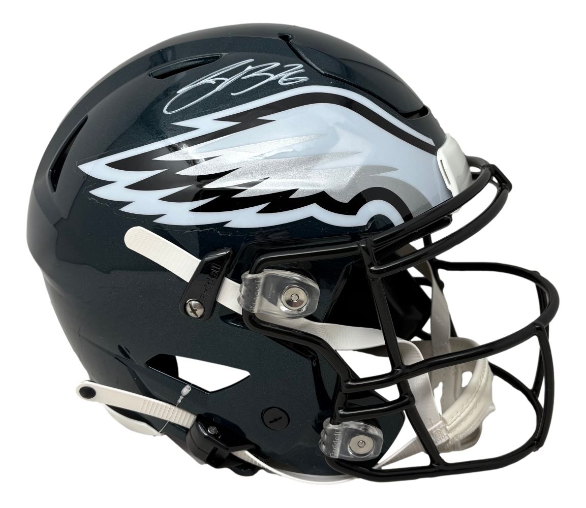 59085 Saquon Barkley Signed Philadelphia Eagles FS Authentic SpeedFlex Helmet PSA & DNA