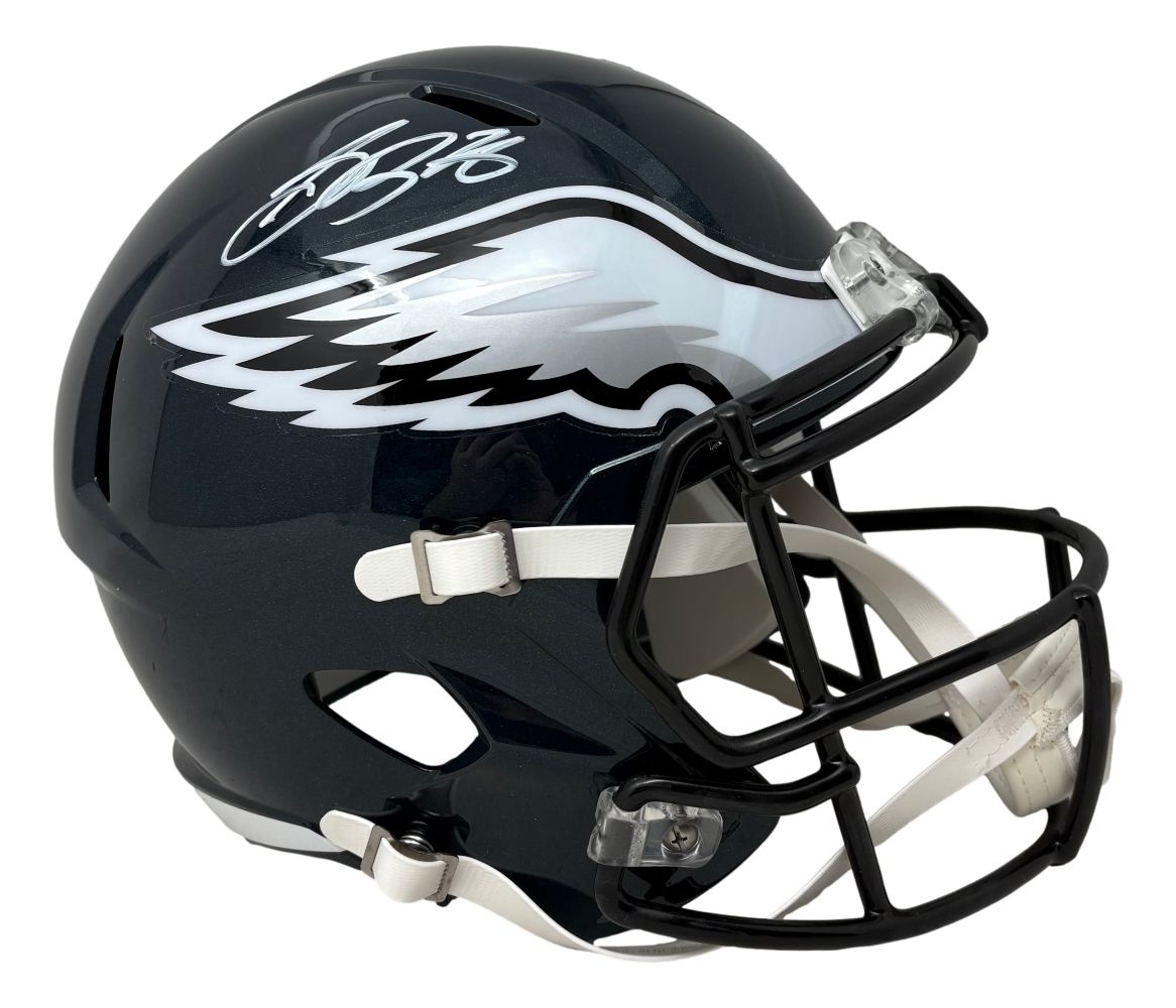 59086 Saquon Barkley Signed Philadelphia Eagles Full Size Replica Speed Helmet PSA & DNA