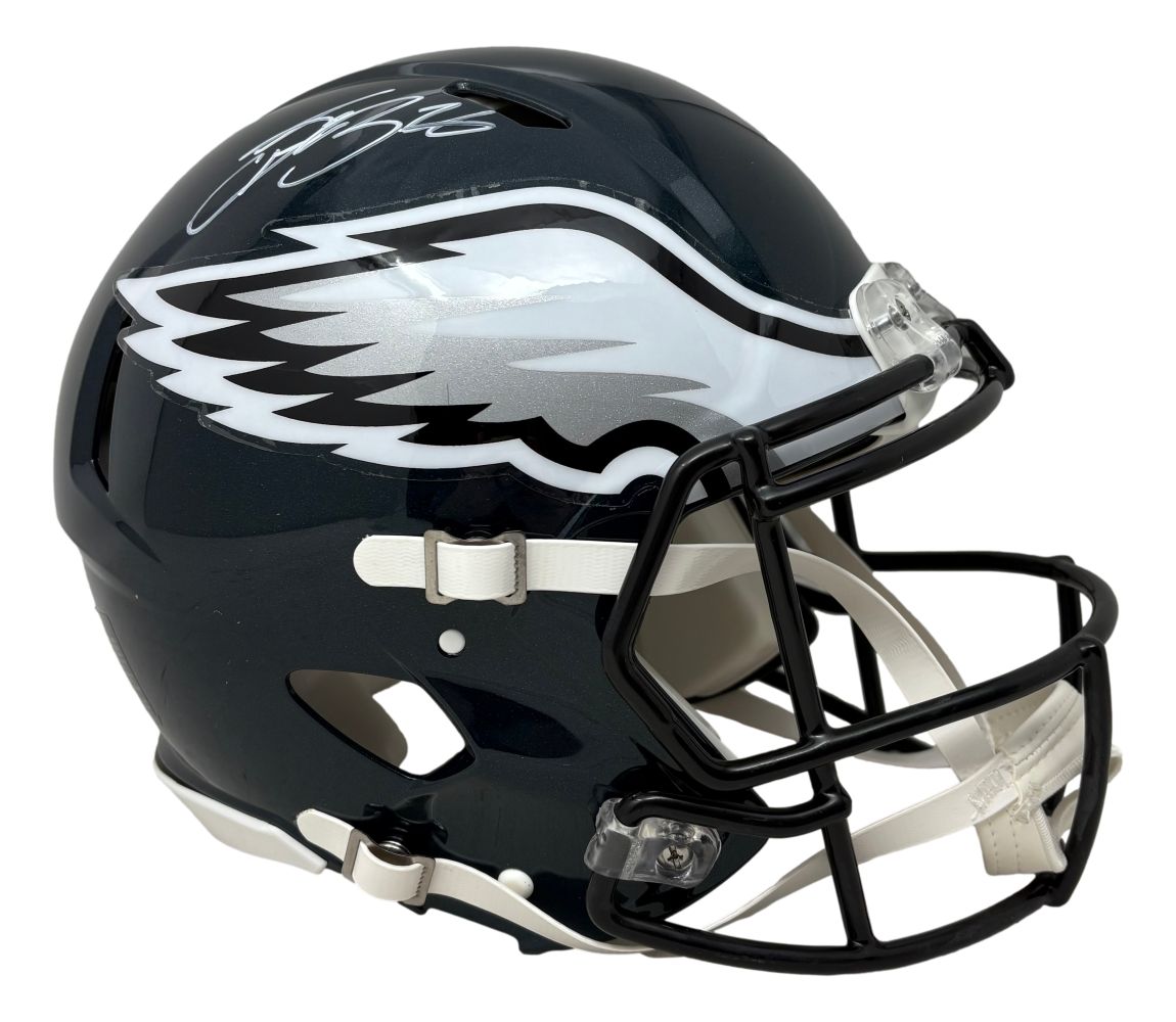 59087 Saquon Barkley Signed Philadelphia Eagles FS Authentic Speed Helmet PSA & DNA