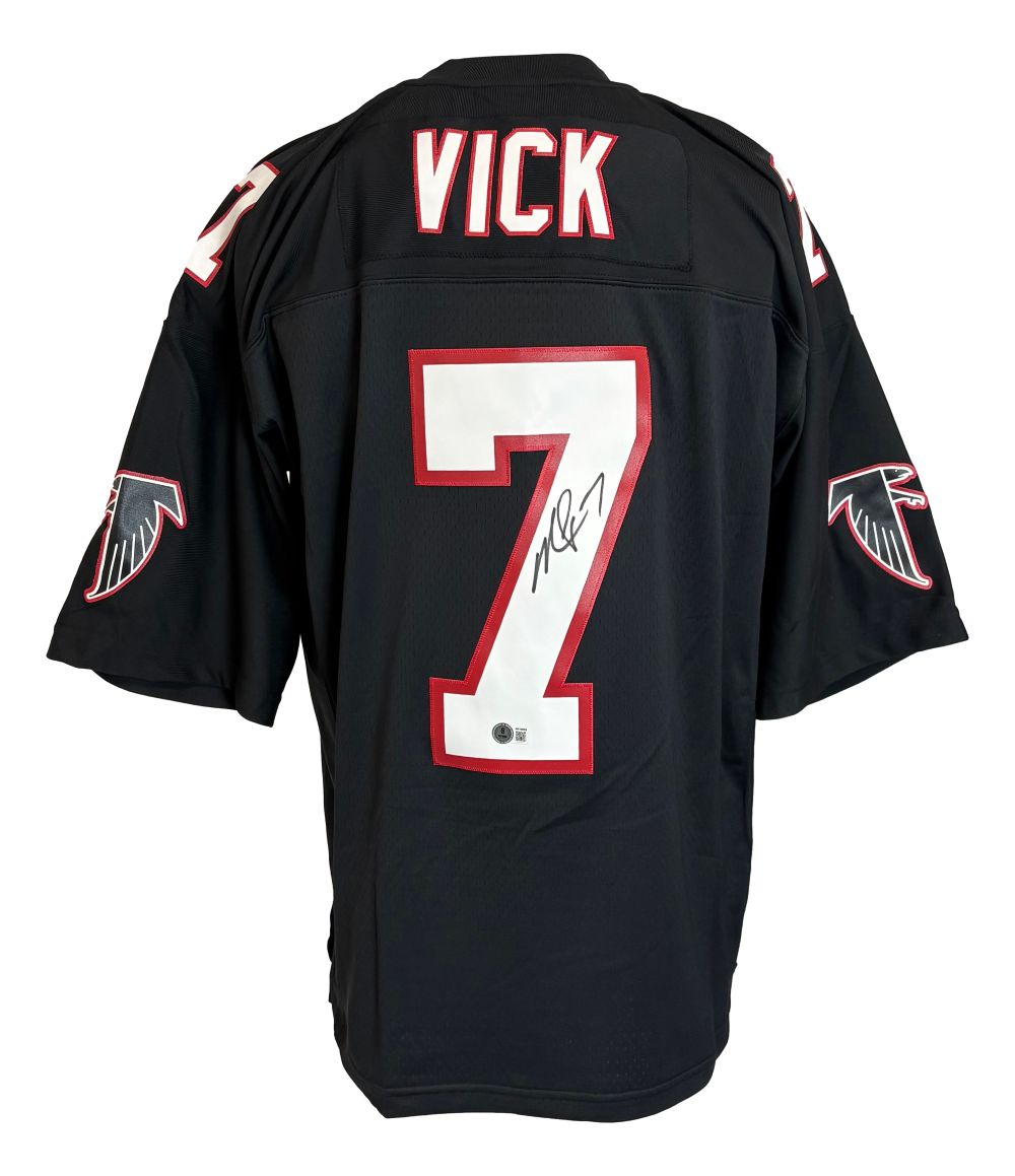 60941 Michael Vick Signed Atlanta Falcons Mitchell & Ness NFL Legacy Jersey BAS ITP