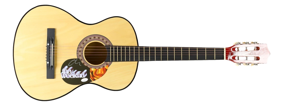60984 The Wkend Signed 38 in. Acoustic Guitar JSA Hologram