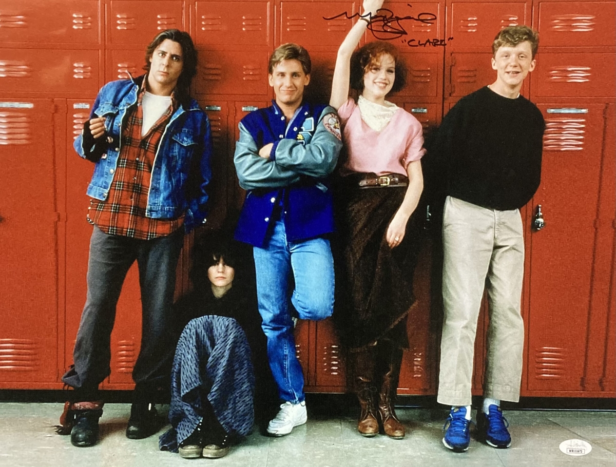 52459 Molly Ringwald Signed 16 x 20 in. The Breakfast Club Photo Inscribed Claire JSA ITP