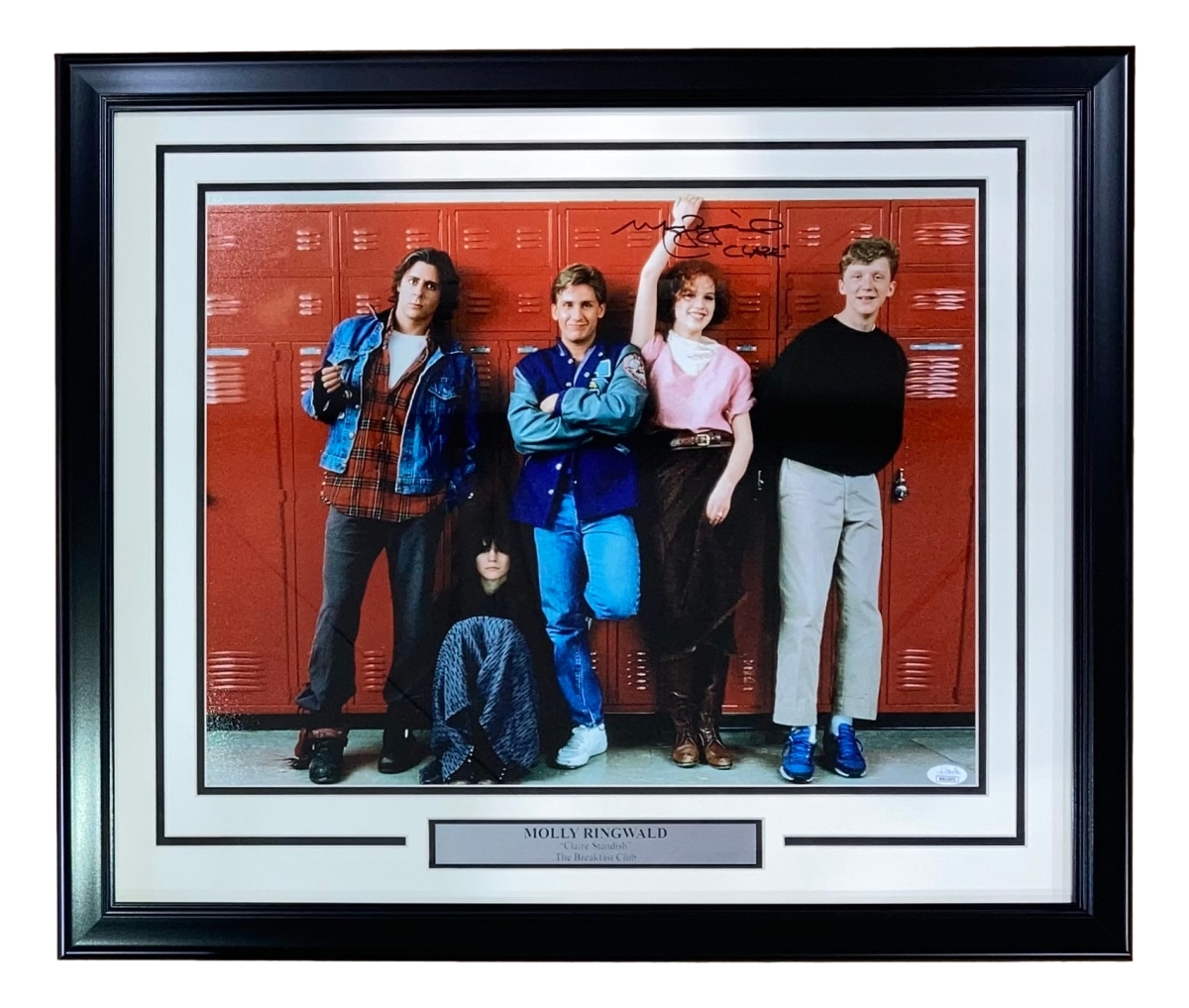 52533 Molly Ringwald Signed Framed 16 x 20 in. The Breakfast Club Photo Inscribed Claire JSA