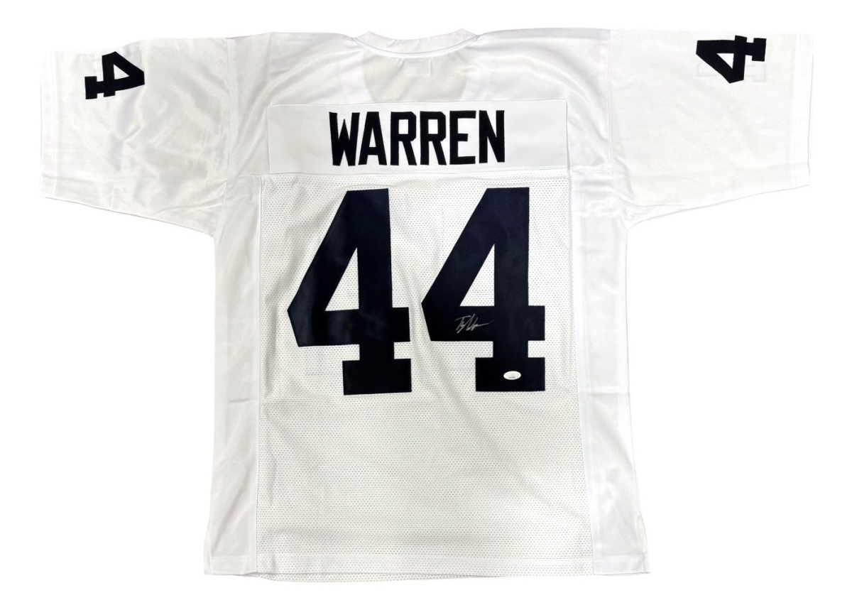 59409 Tyler Warren Penn State Signed White Football Jersey JSA SD Hologram