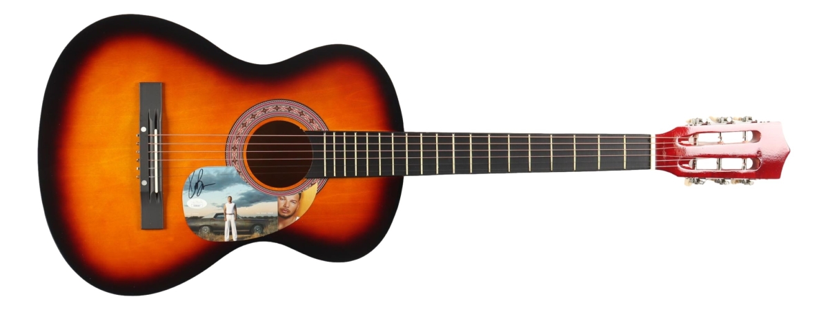59708 Kane Brown Signed The High Road 38 in. Acoustic Guitar JSA Hologram