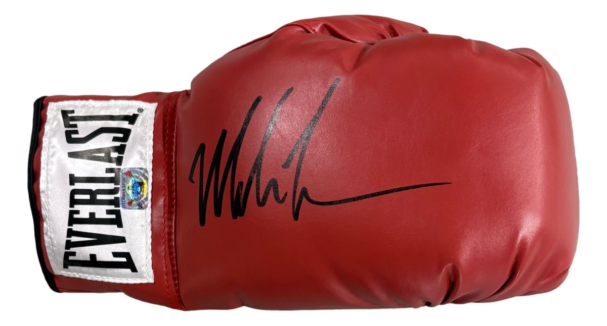 61445 Mike Tyson Signed Red Everlast Right Hand Boxing Glove Tyson Hologram