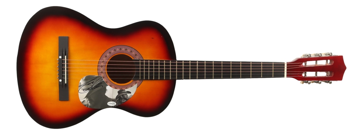 61800 Jason Aldean Signed 38 in. Sunburst Acoustic Guitar JSA Hologram