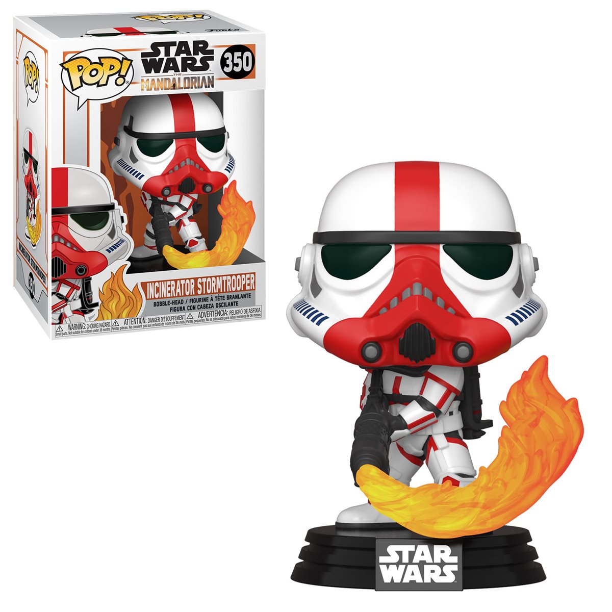 48943 Star Wars The Mandalorian Incinerator Stormtrooper Funko Pop No.350