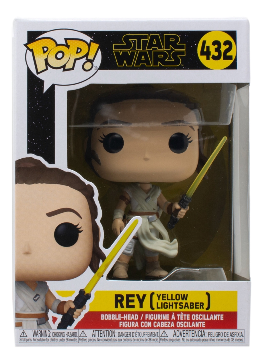 42597 Star Wars Rey Yellow Lightsaber Funko Pop Vinyl Figure No.432