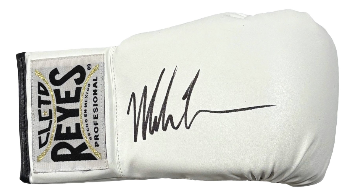 58816 Mike Tyson Signed Right Hand White Cleto Reyes Boxing Glove JSA QR Hologram