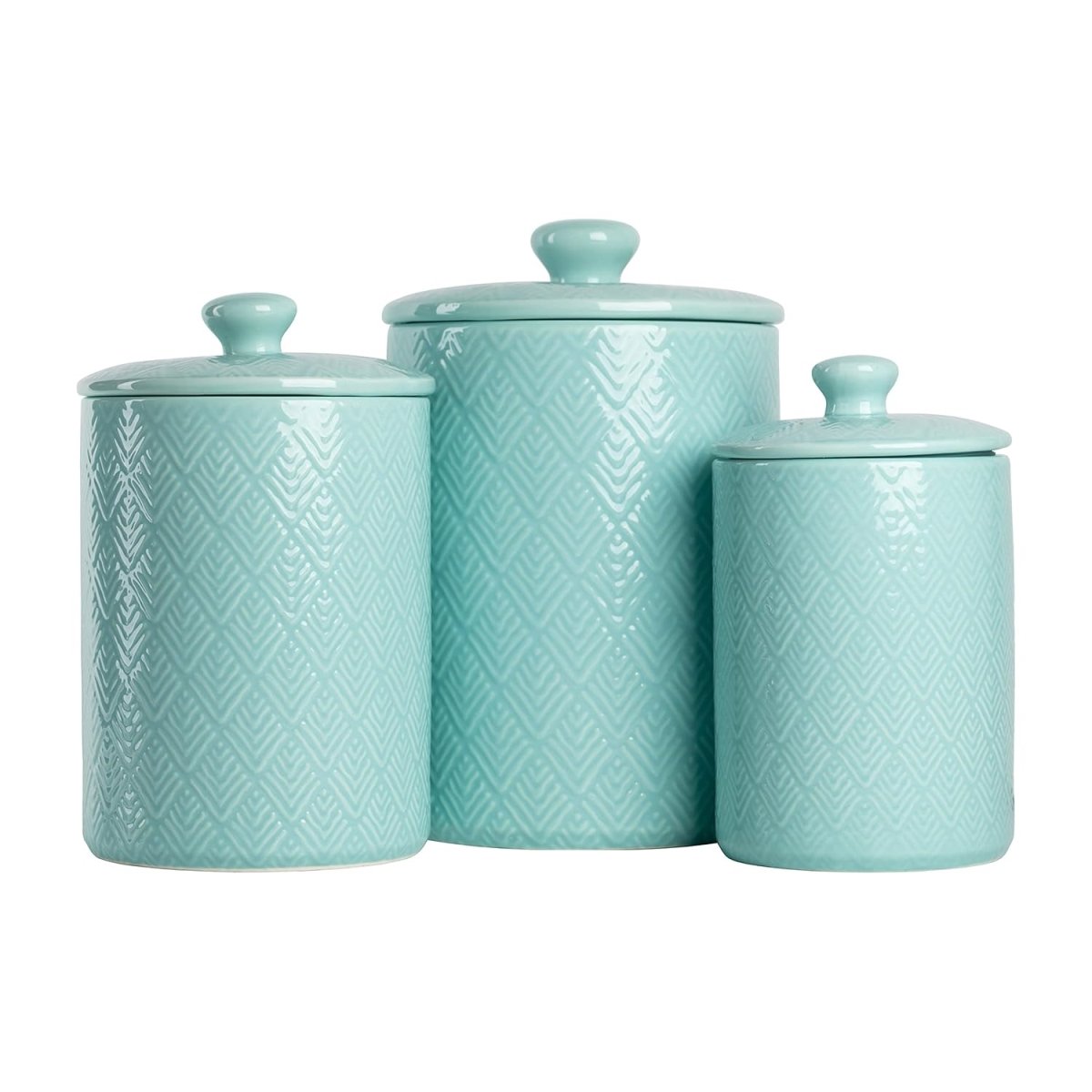Picture of 10 Strawberry Street CAN3-MARQUIS-BLU 3 Piece Marquis Canister Set&#44; Blue
