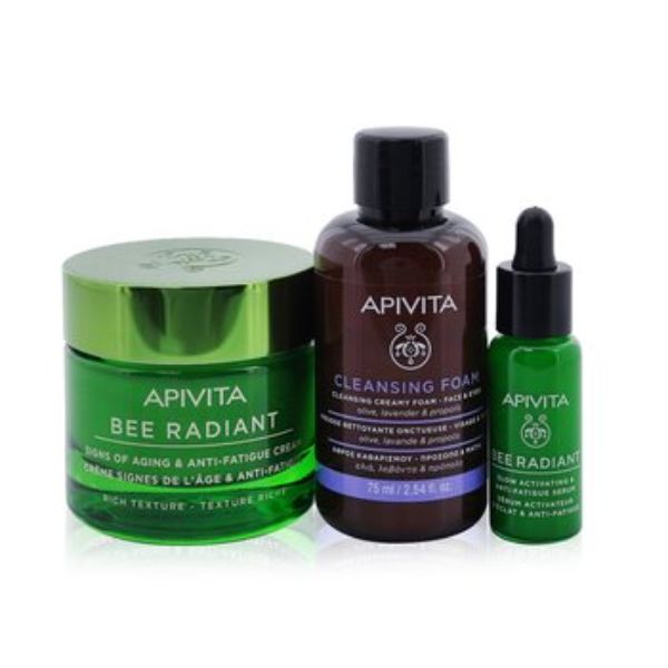 Picture of Apivita 270828 Fresh & Glow Bee Radiant- Rich Texture Gift Set - 3 Piece