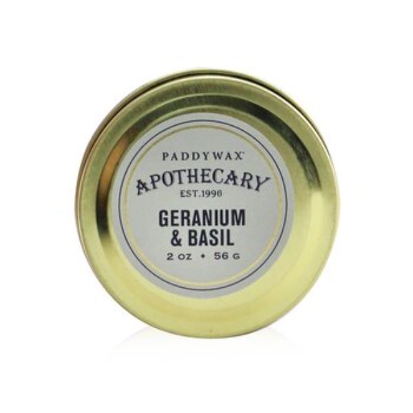 Picture of Paddywax 271392 2 oz Apothecary Candle - Geranium & Basil