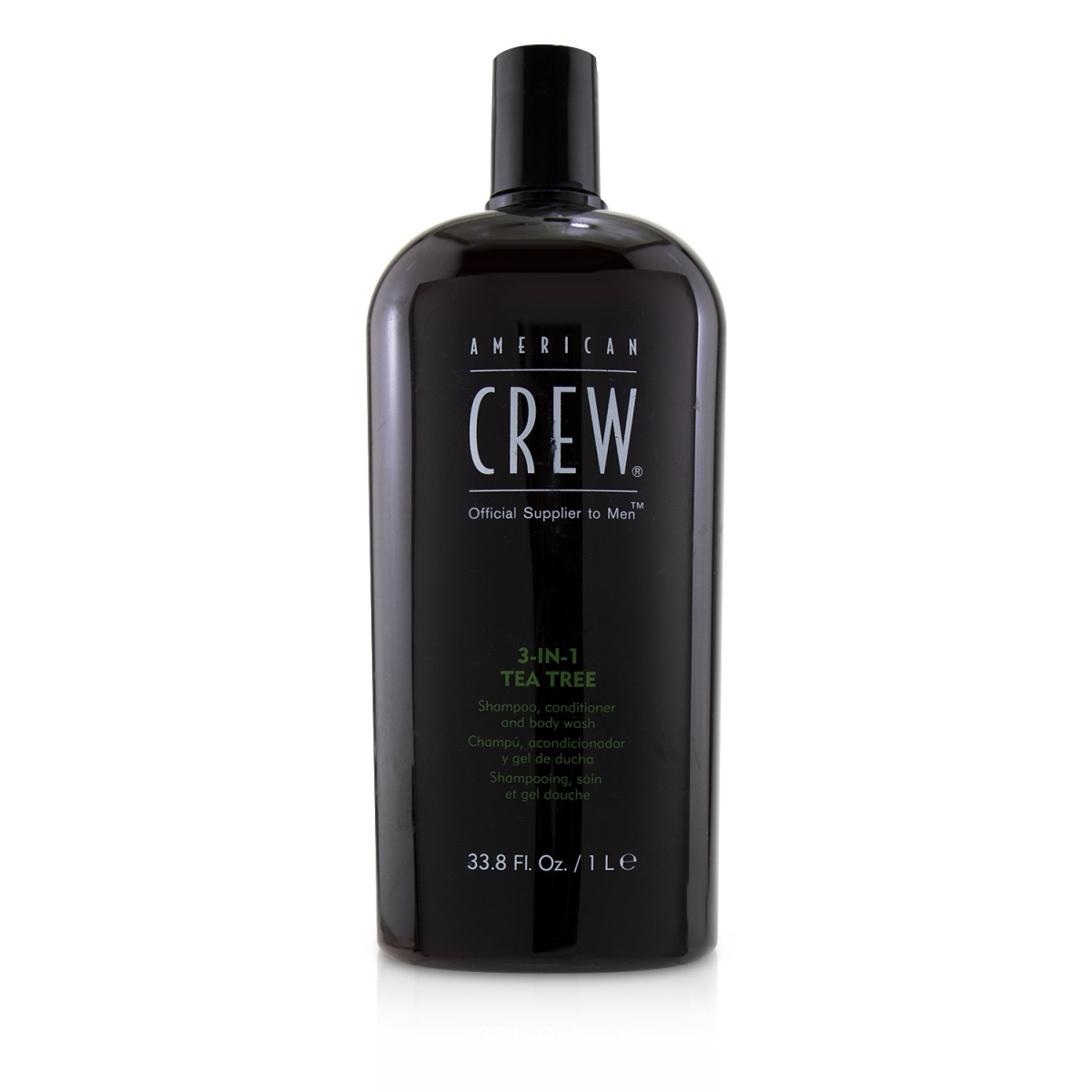 Picture of American Crew 227384 33.8 oz Men 3-In-1 Tea Tree Shampoo&#44; Conditioner & Body Wash
