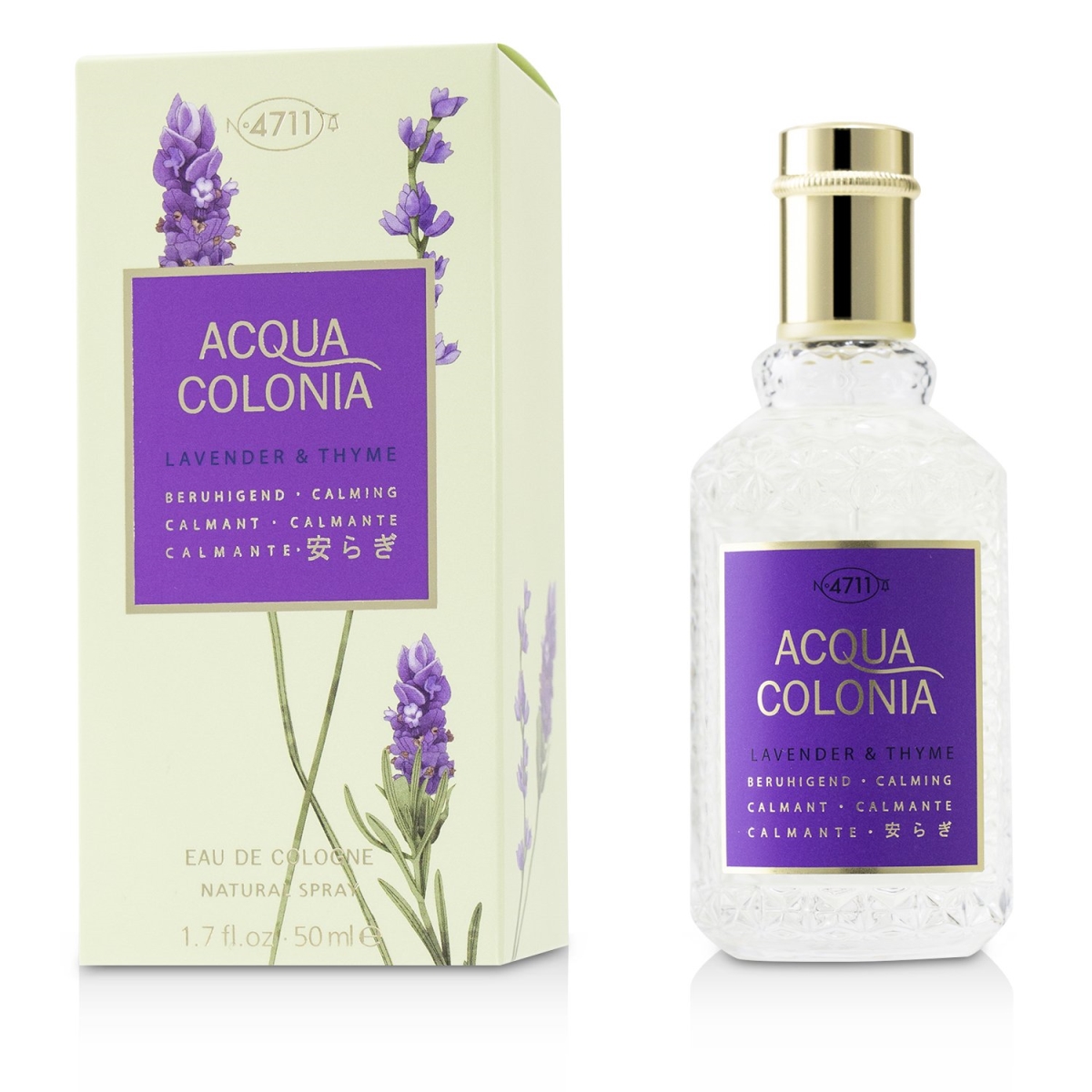 Picture of 4711 232881 1.7 oz Men Acqua Colonia Lavender & Thyme Eau De Cologne Spray