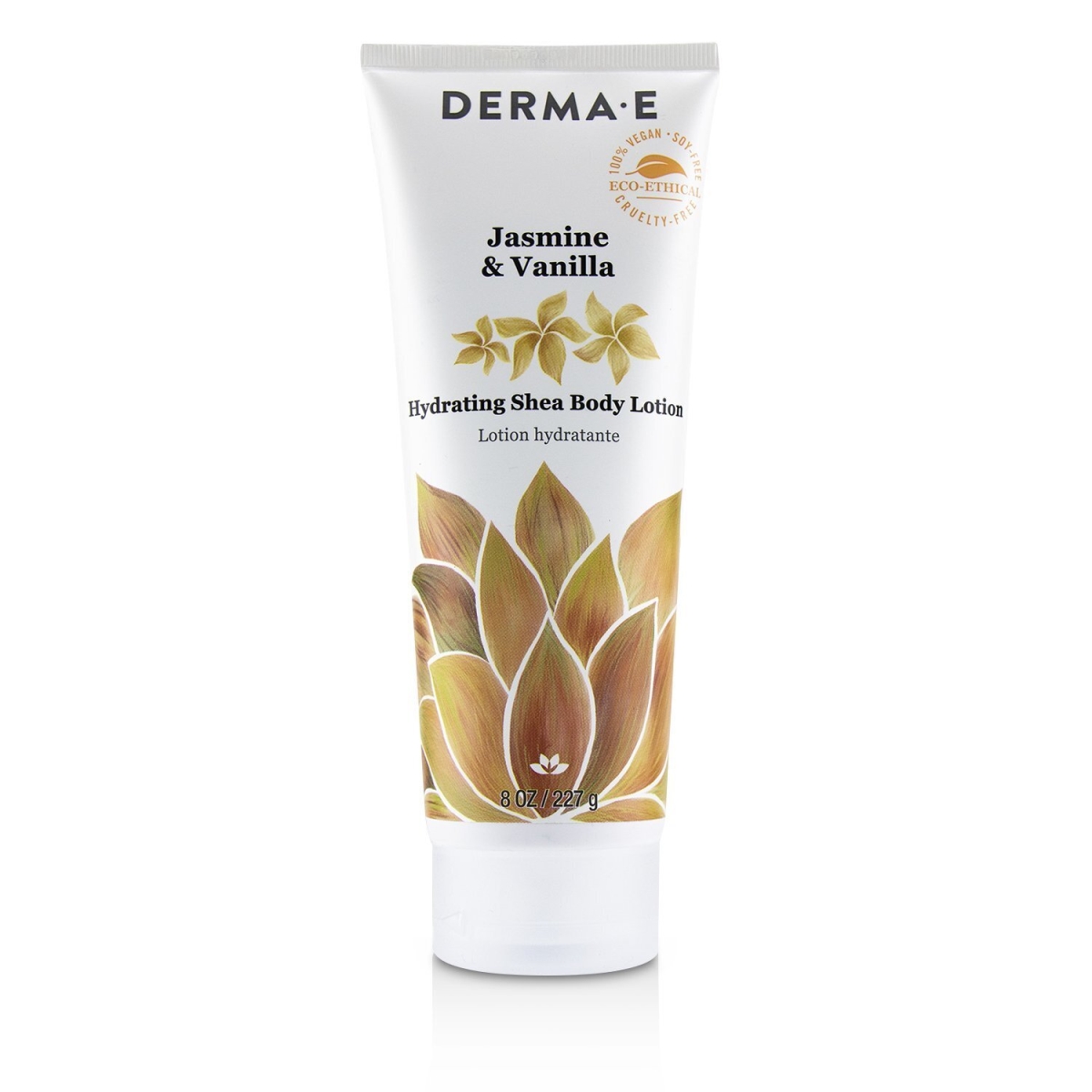 Derma E 243343 8 oz Jasmine  Vanilla Hydrating Shea Body Lotion