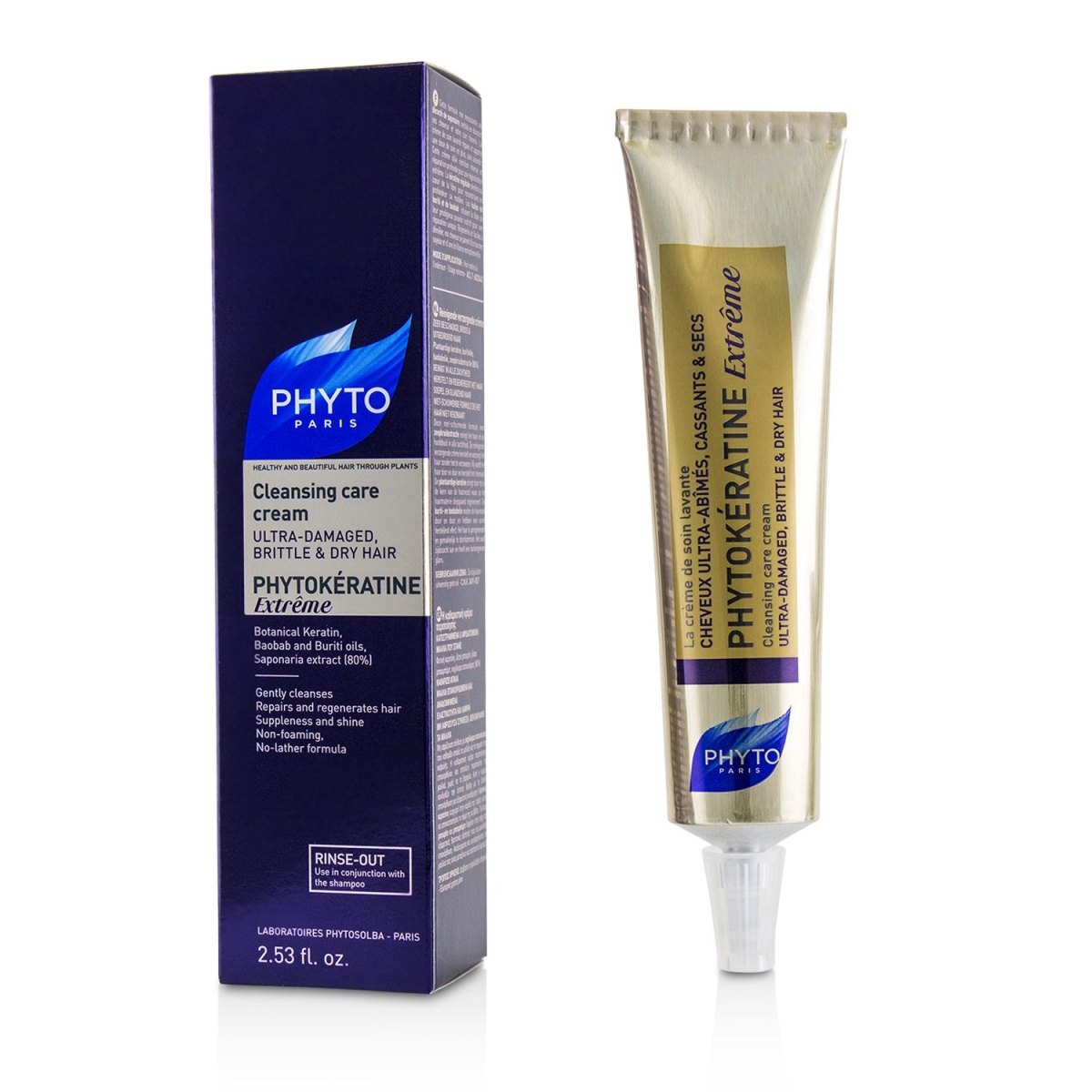 Picture of Phyto 229617 2.53 oz PhytoKeratine Extreme Cleansing Care Cream fr Ultra-Damaged&#44; Brittle & Dry Hair