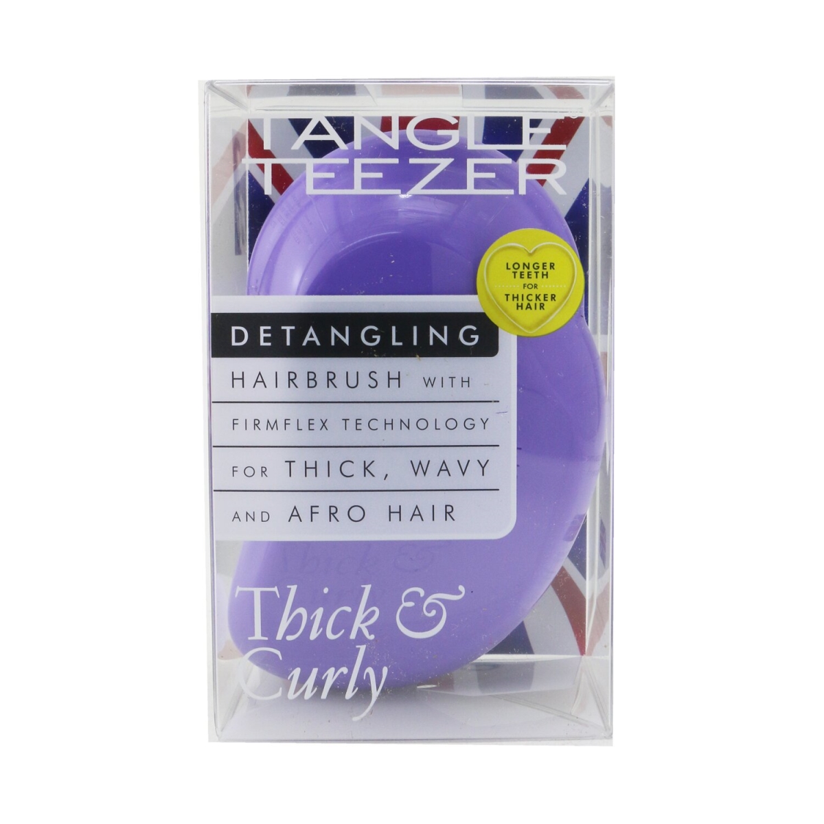 Picture of Tangle Teezer 252818 Thick & Curly Detangling Hair Brush - No.Lilac Fondant