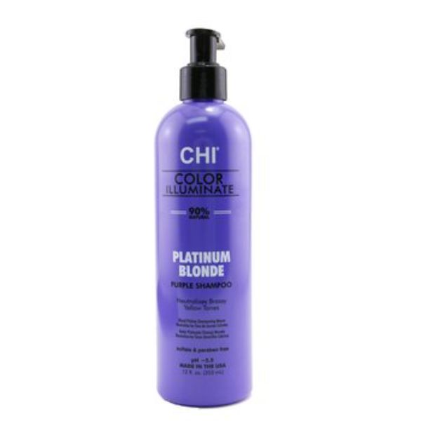 Picture of CHI 270093 12 oz Ionic Color Illuminate Shampoo - No.Platinum Blonde Purple Shampoo
