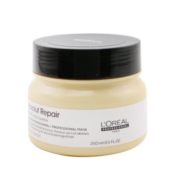 273722 8.5 oz Professionnel Serie Expert Hair Care with Absolut Repair Gold Quinoa & Protein Instant Resurfacing Mask for Dry & Damaged Hair -  LOreal