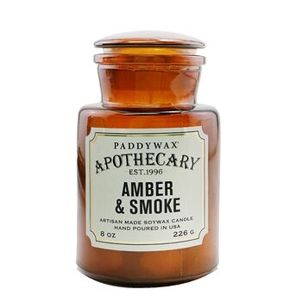 Picture of Paddywax 271387 8 oz Apothecary Amber & Smoke Candle