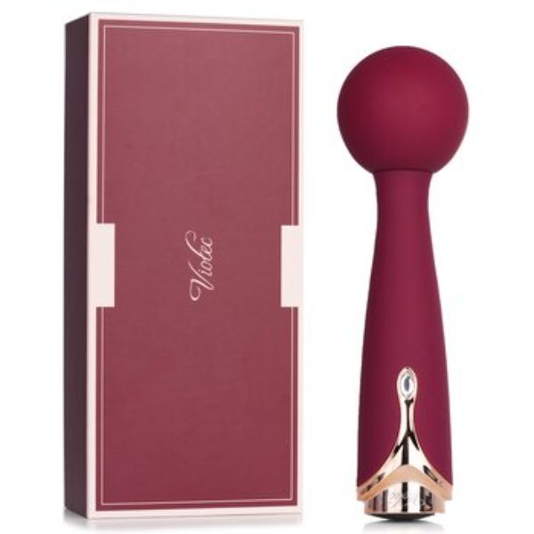 Picture of Viotec 283096 Mini Titan Wand Vibrator Massager - No.Wine Red