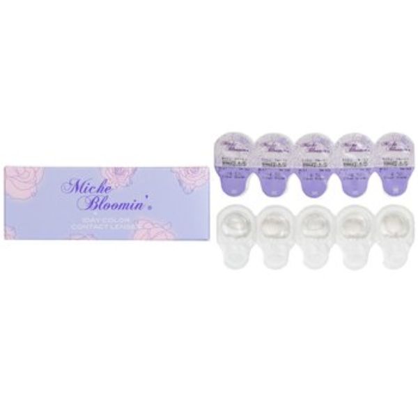 Picture of Miche Bloomin 283383 Quarter Veil 1 Day Color Contact Lenses - 107 Clear Grege - 4.50 - 10 Piece