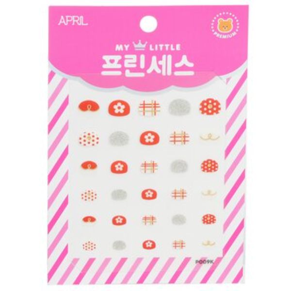 Picture of April Korea 281341 Princess Kids Nail Sticker - No.P009K