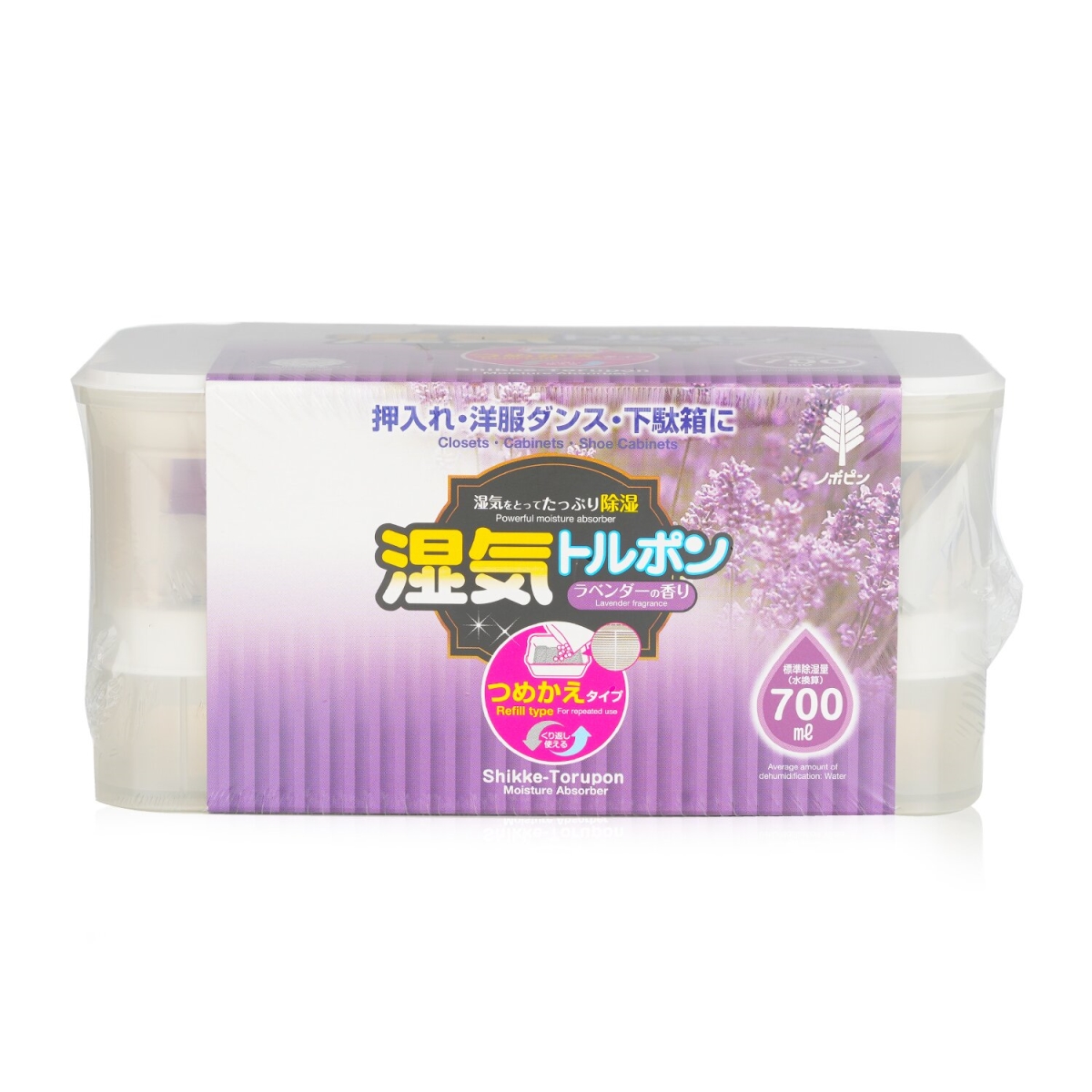 Picture of Kokubo 277696 700 ml Powerful Moisture Absorber for Closets&#44; Cabinets & Shoe Cabinets - Lavender Fragrance