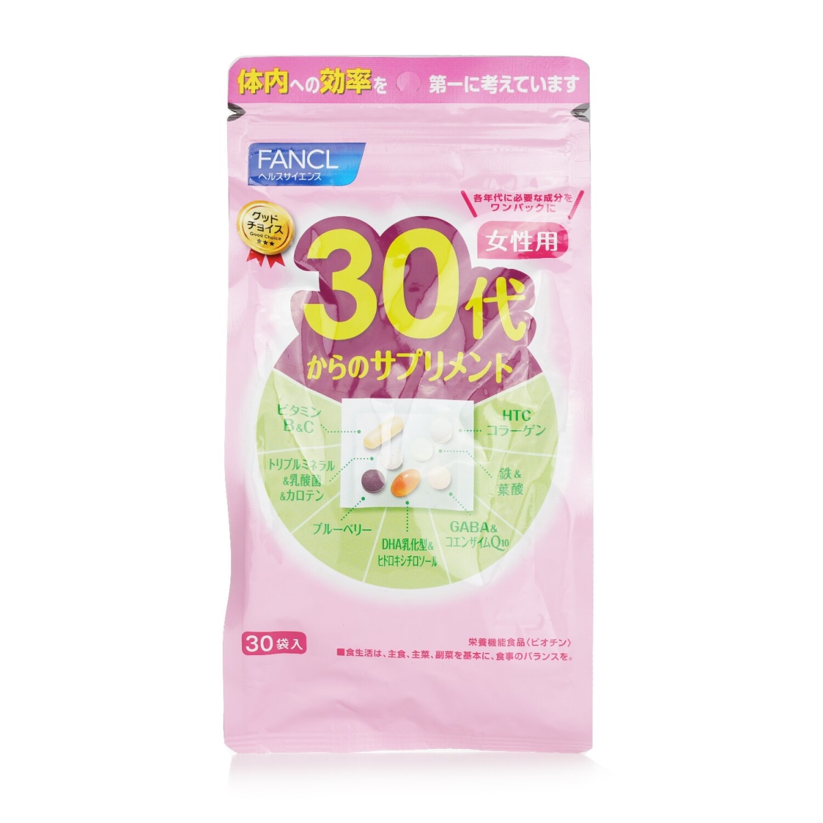 Picture of Fancl 281686 Good Choice 30s Women Health Supplement - 30 per Bag