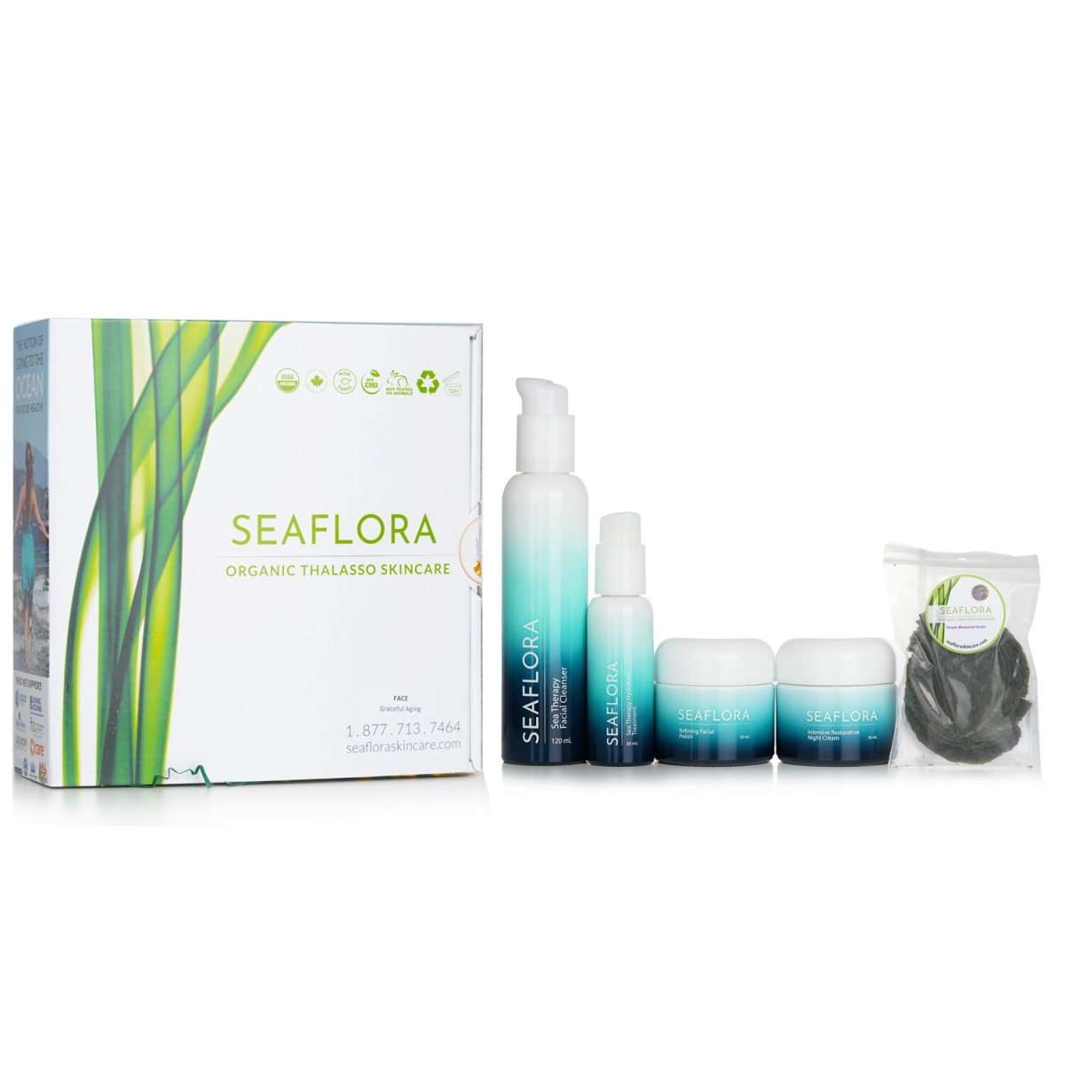 Picture of Seaflora 279871 Organic Thalasso Skincare Graceful Anti-Aging Gift Set - 5 Piece