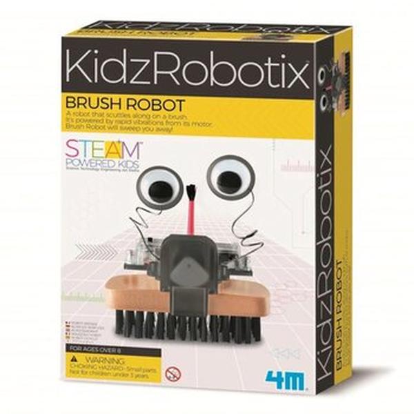 Picture of 4M 298616 39 x 18 x 23 mm KidzRobotix & Brush Robot