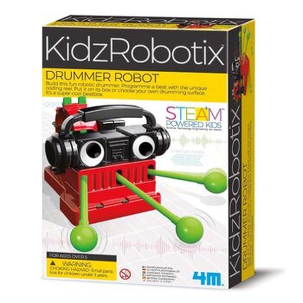 Picture of 4M 298649 39 x 17 x 25 mm KidzRobotix & Drummer Robot