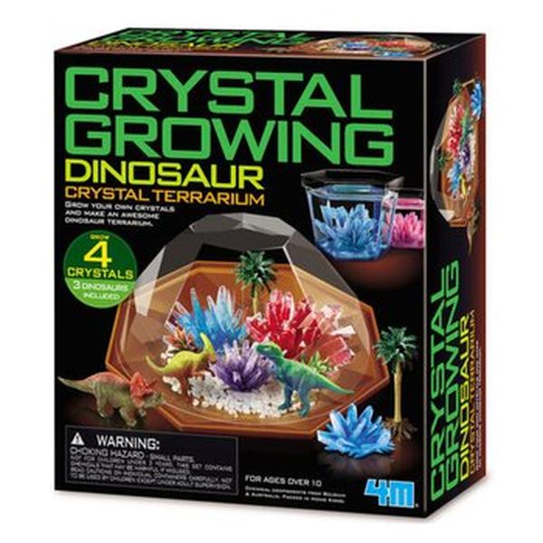 Picture of 4M 298663 51 x 25 x 30 mm Crystal Growing & Dino Crystal Terrarium & US