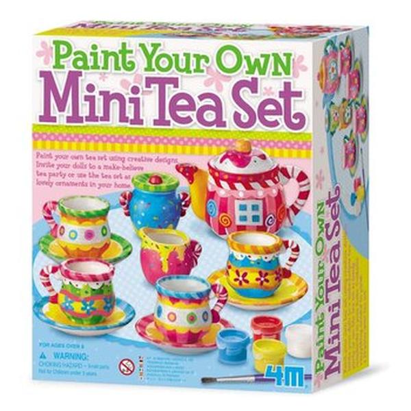Picture of 4M 298665 37 x 25 x 22 mm Paint Your Own Mini Tea Set