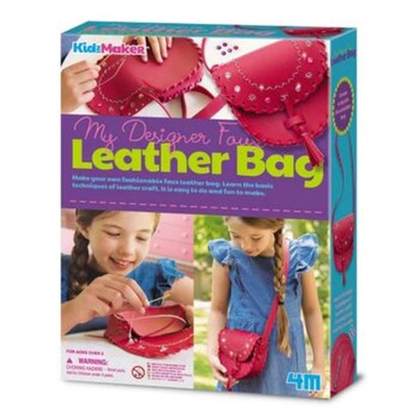 Picture of 4M 298678 35 x 28 x 25 mm KidzMaker & My Designer Faux Leather Bag
