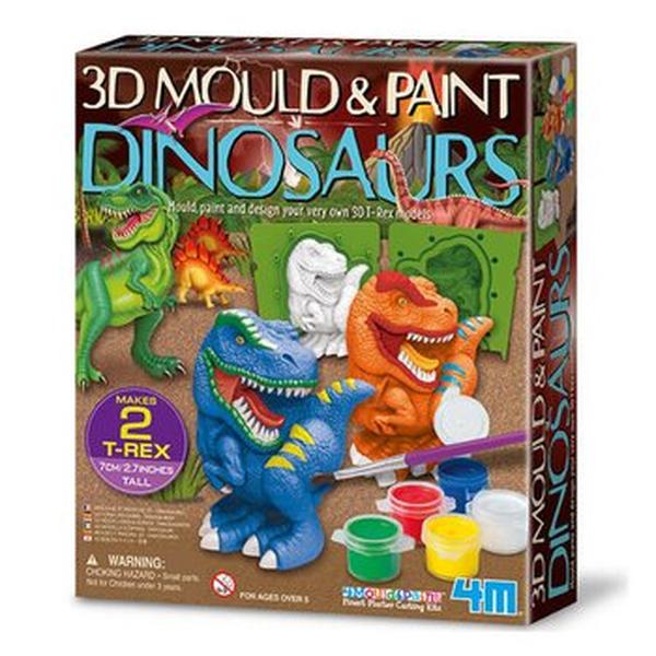 Picture of 4M 298683 32 x 19 x 22 mm 3D Mould & Paint & Dinosaur