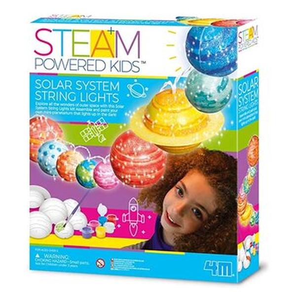 Picture of 4M 298685 35 x 28 x 25 mm Steam Powered Kids & Solar System String Lights