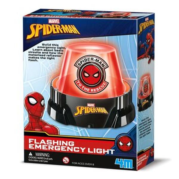 Picture of 4M 298730 37 x 18 x 22.5 mm Disney Marvel Spider-man Flashing Emergency Light