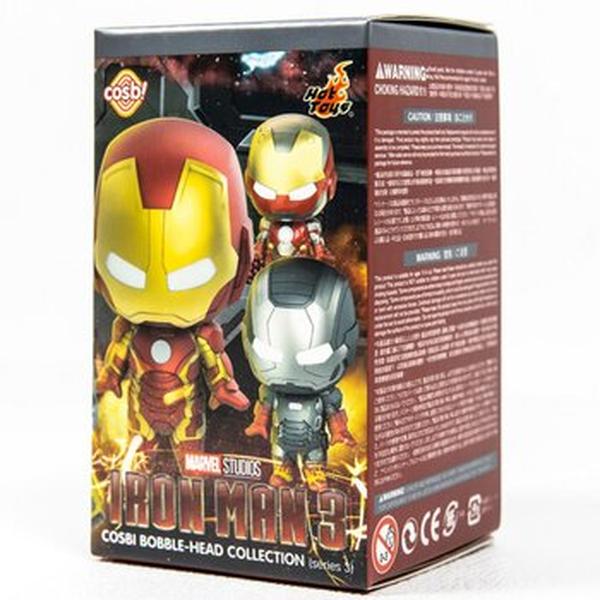 Picture of Hot Toy 300523 6 x 6 x 10 cm Iron Man 3 - Iron Man Cosbi Bobble-Head Collection