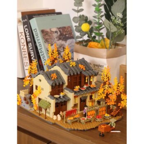 Picture of Loz 295709 Ancient Building Sun Autumn Mini Blocks