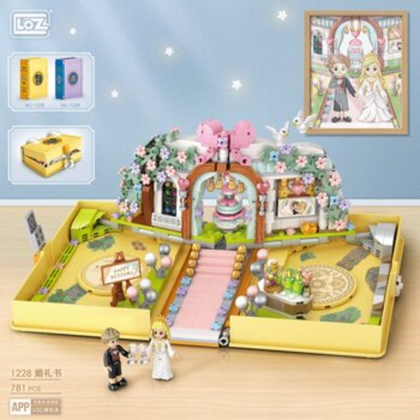 Picture of Loz 295873 Wedding Block Book Foldable Mini Blocks