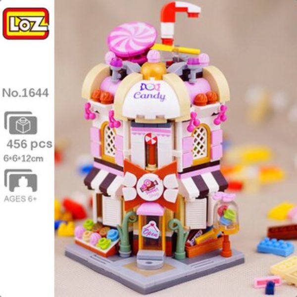 Picture of Loz 295678 Street Series Candy Shop Mini Blocks
