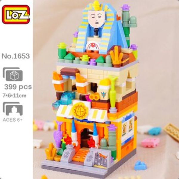 Picture of Loz 295700 Street Series Archaeological House Mini Blocks