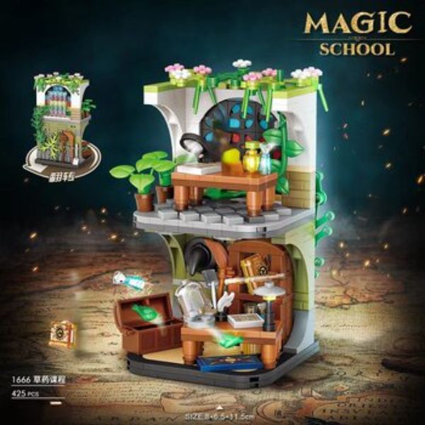 Picture of Loz 295727 Magic Academy Street Series Platform Mini Blocks