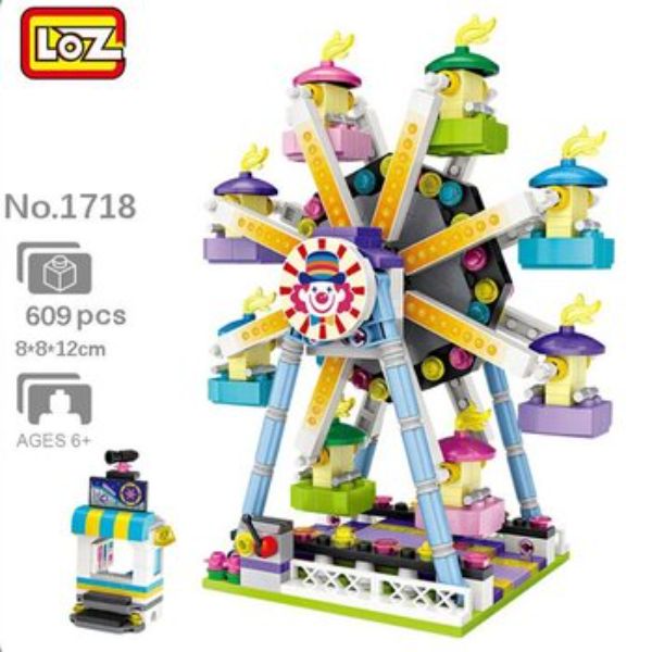 Picture of Loz 295657 Dream Amusement Park Series Ferris Wheel Mini Blocks