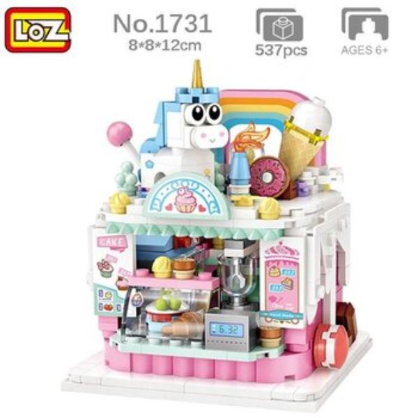 Picture of Loz 295706 Dream Amusement Park Series Cake Shop Mini Block
