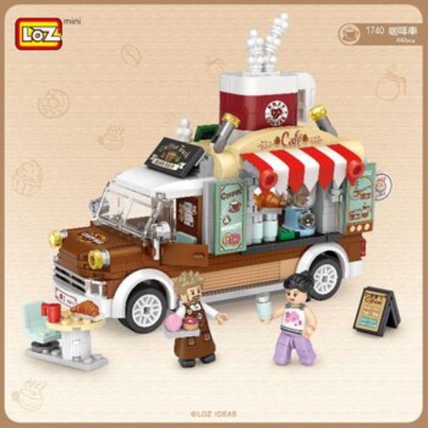 Picture of Loz 295661 Coffee Car Mini Block