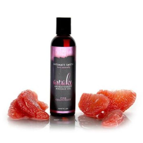 Picture of Intimate Earth 296775 4 oz Awake Massage Oil - Pink Grapefruit