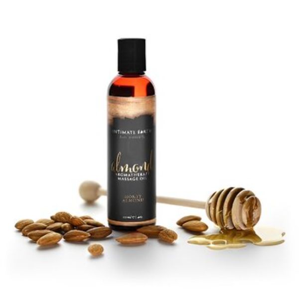 Picture of Intimate Earth 296710 4 oz Almond Massage Oil - Honey Almond